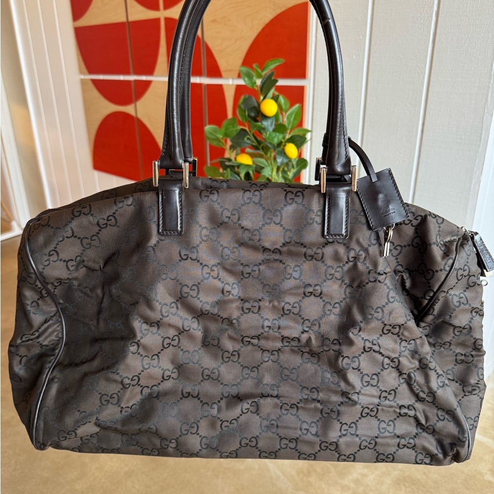 Vintage Gucci Duffle Weekend Bag- Monogram